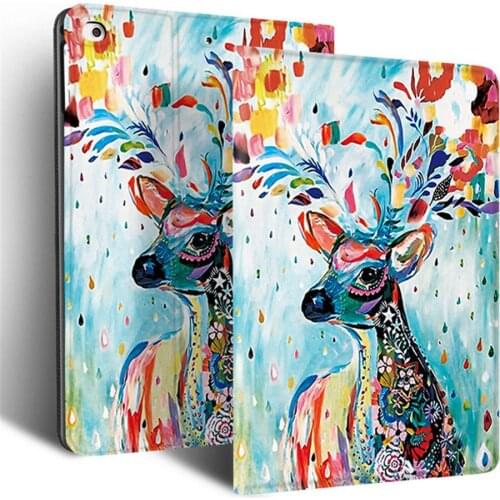 Cartoon Smart Cover for iPad 10.2 2019 iPad 2 3 4 Air 1 2 Shockproof Protective Case for iPad 9.7 2017/2018
