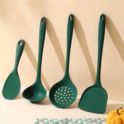 Silicone For Soup Cooking Shovel For Non-Stick Pan High Temperature Utensils Kitchen Tools Accessories Kitchenware Gadget Sets