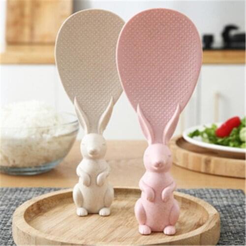 1PCS Non-stick Rice Spoon With Rabbit Shape Handle Cookware Kitchen Accessories