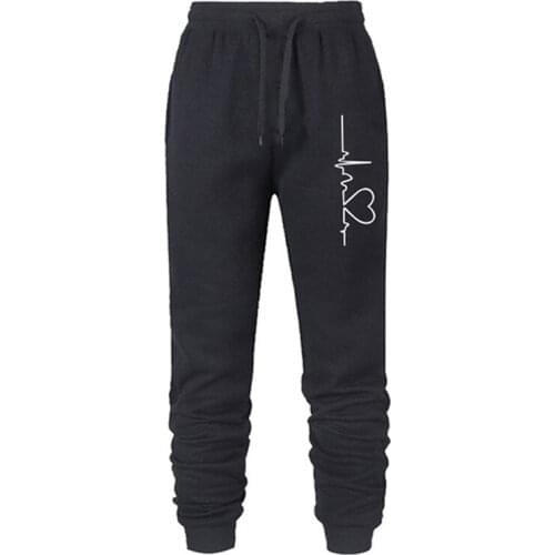 Autumn Loose Pants Sport Trousers Female Large Size Fashion Printing Pants Casual Long Pants Harem Pants Women Clothing Flat Mid