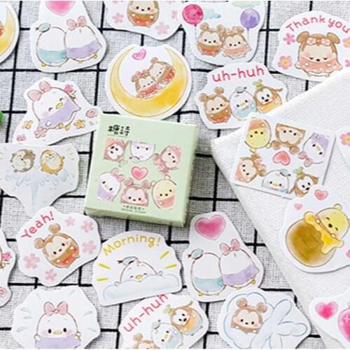 45 pcs/box Cute Pet Stickers Kawaii Japan Planner Decoration Paper Sticker DIY Album Diary Stationary Scrapbooking Label Sticke