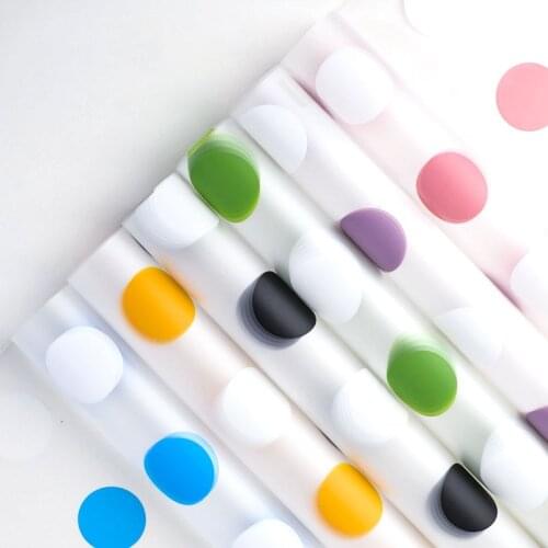 5Pcs/Set 58*58cm Bubble dot wrapping paper waterproof for Holiday gift packaging flower packaging