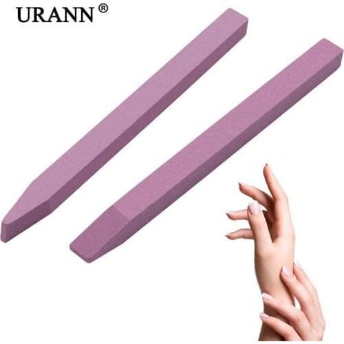 5PCS Quartz Grinding Rod Nail Art Chrome Corundum Stone Bar File Exfoliate Quartz Scrub Carving Rod Cuticle Remove Stick Pusher
