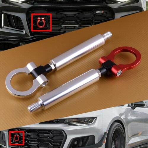 DWCX Car Screw on Type Track Racing CNC Trailer Traction Tow Hook Ring fit for Chevrolet Camaro 6th 2016 2017 2018 2019
