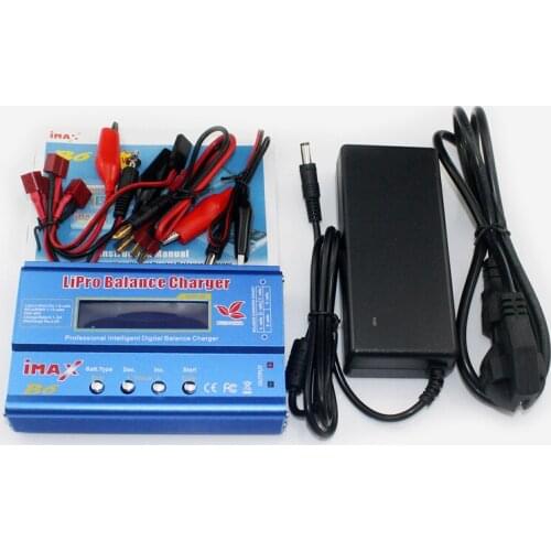 IMAX B6 80W Li-Po NiMh Li-ion Battery Balance Charger + 15V 6A AC Power Adapter