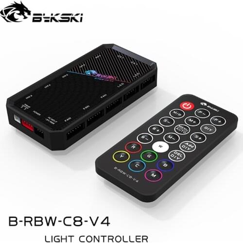 BYKSKI RBW Controller use for Block 5V A-RGB LED Strip Light /Support Connect to 5V GND 3PIN Header in Motherboard Only
