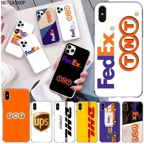 TNT UPS DHL pattern Phone Case for iphone 12 pro max mini 11 pro XS MAX 8 7 6 6S Plus X 5S SE 2020 XR cover