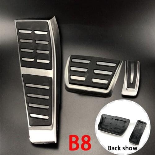 For Audi A5 B8 S5 (8T) A5 B9 A4 S4 B8 (8K) Q5 8R A6 C7 (4G) RHD Car Accessories Gas Fuel Brake Dead Foot Pedal Cover Pad Trim
