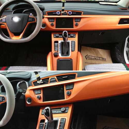 For Geely Atlas Boyue Emgrand NL-3 Proton X70 Interior Central Control Panel Door Handle Carbon Fiber Stickers Decals