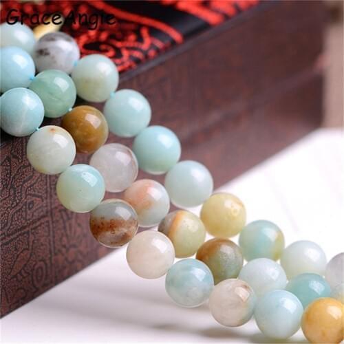 GraceAngie New Arrive 5AAA+ Opal Natural Opal Beads for Making Jewelry Wholesale 4/6/8/10/12MM Jewelry DIY Loose Glass Stone Top