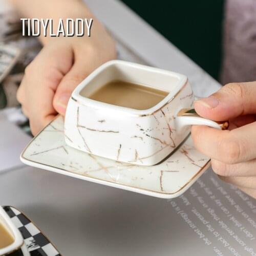 Ceramic Turkish Coffee Cup and Saucer Espresso Coffee Mug Mini Italian Phnom Penh Tea Milk Cups Restaurant Drinkware Home Decor