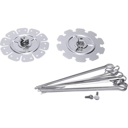 Stainless Steel Grilled Cage BBQ Roaster Barbecue Kebab Maker Meat Skewer Machine BBQ Grill Kitchen Air Fryer Accessories