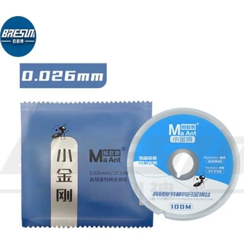 Maant 100m For Lcd Touch Screen Separator, High Hardness 0.035 Wire Cutting Wire Tool Alloy Gold Molybdenum Remover Wire