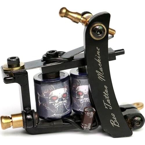 2019 Wholesale Tattoo Machine Shader Liner Wire Cutting 10 Wrap Coils Tattoo Machine For Liner Shade Body Art