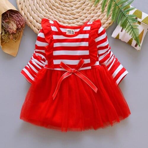 Newborn Fashion Girls Dresses For Baby Girl Cotton Shirts Top Toddler 1 2 Years Birthday Party Autumn Cute Dress Clothes Spring