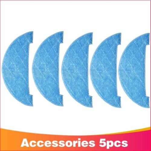 Washable 5 pieces per pack, clean and wipe the mop cloth for Ilife V8, V8S, X800 robot vacuum cleaner parts