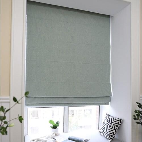 New Arrival Modern Cotton/Linen Cloth Roman Blinds Roman Shades For Living Room Window Curtains Free Shipping