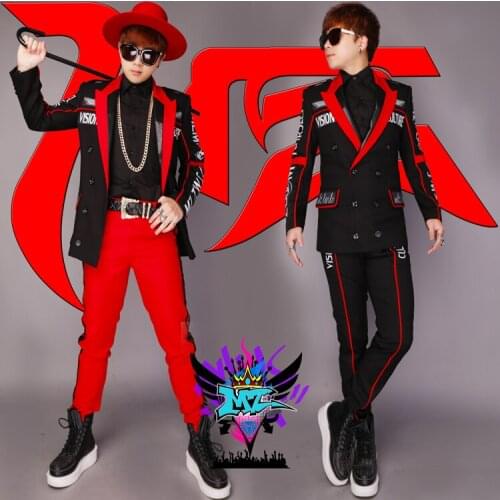 NEW Fashion Suit Suit mens Slim Suit Jacket Nightclub Male Singer Costume DJ mens Tide mens Costumes Party Celebration