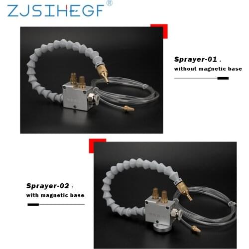 8MM Mist Coolant Lubrication Spray System CNC Cooling Lathe Milling Drill Machine Metal Cutting Engraving