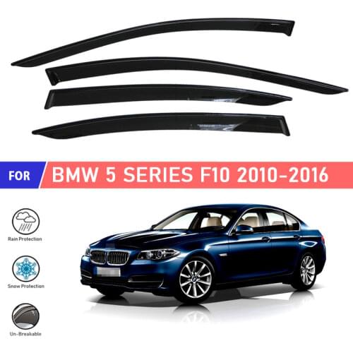 Window deflector for BMW 5 Series F10 2010-2016 car window deflector wind guard vent sun rain visor cover car styling decor