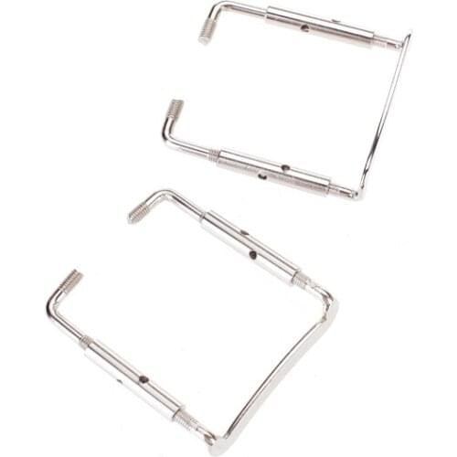 Great Replace Parts 2 Silver 4/4 Violin Chinrest Chin Rest Clamp Screw Durable