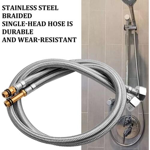 Stainless Steel Braided Hose Single-Head Pipe Inlet Hose Kitchen Faucet Hot And Cold On The Water Pipe Professional