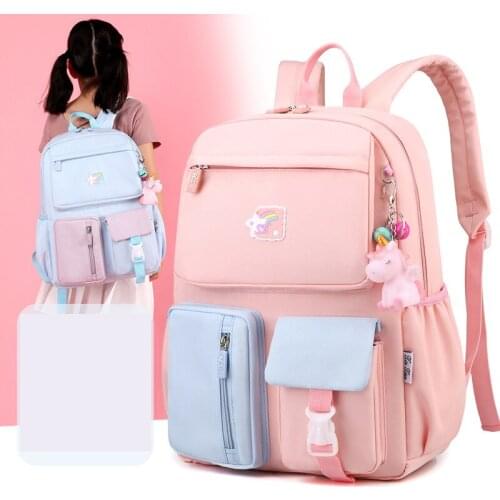 ZIRANYU Rainbow school backpacks suitable Cartoons School Bags for Teenager Girls Schoolbag grades 1-6 Women Travel bag Backpack