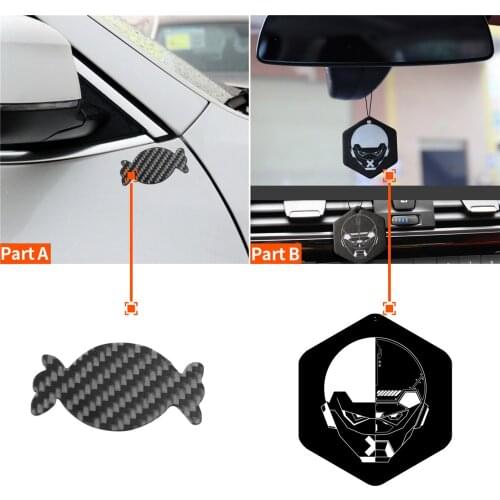 Christmas Gift New Year Decal Candy Heart Hat Gloves Bowknot Car Cover Trim Decorative Car Sticker Exterior Decoration 2021