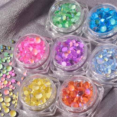 Mixed Color Nail Rhinestones Stones Colorful Rhinestone Crystal Beads For Nails Art Decorations Crystals Accessories