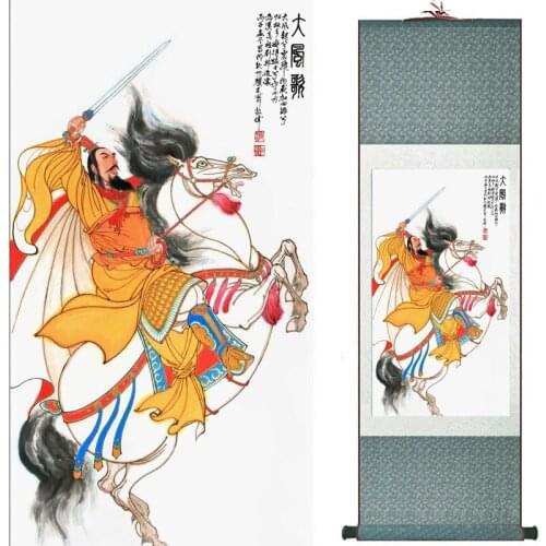Traditional Chinese art painting Silk scroll painting Chinese wash painting19082219