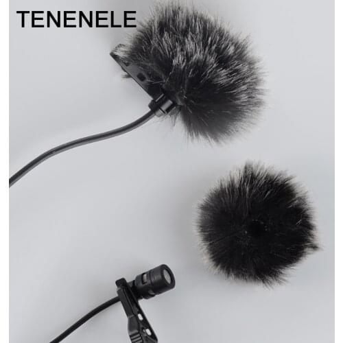TENENELE Outdoor Furry Microphone Muff Windshield Lavalier Microphone Windscreen wind Cover For 0.5cm Size Microphones Mic