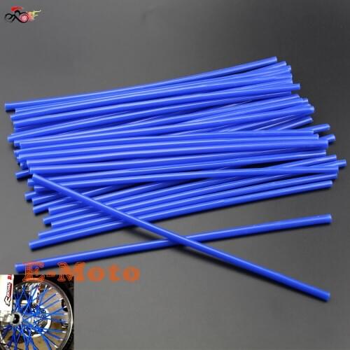Universal Motocross MX Enduro Dirt Bike Wheel Rim Spoke Shrouds Skins Cover Blue new E-Moto