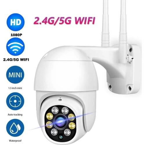Wouwon Wifi Camera Dome IP Camera HD Mini Outdoor 1080p Security Surveillance CCTV Two Way Audio Waterproof YI Iot App