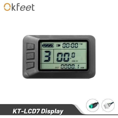 Okfeet KT-LCD Display LCD7 ebike LCD Display Electric Bicycle LCD for Electrice Bike KT Controller