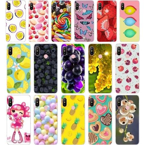 92AAColor of fruit gift Soft Silicone Tpu Cover phone Case for Xiaomi Redmi 6 Pro 6A 7A Note 6 Pro 7 case