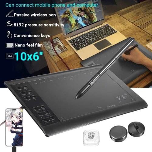 14.17IN Graphics Drawing Digital Tablet Pen Display 233 Point Quick Reading Pressure Sensing Universal Large Active Area Drawing
