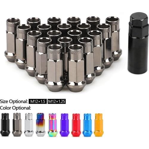 20PCS Steel colorful Car Modification Wheel Nuts Lug Nuts Bolts M12x1.5 M12x12.5 For KIA Lincoln Suzuki