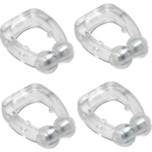 4pcs Anti Snore Silicone Magnetic Stop Snoring Nose Clip Sleep Tray Sleeping Aid Apnea Guard Night Device With Case