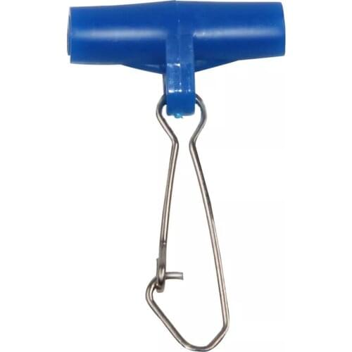 5/10/25/50Pcs Heavy Duty Fishing Line Sinker Slides Blue Plastic Head Swivel with Duo-lock Nice Snap Fishing Sinker Slider