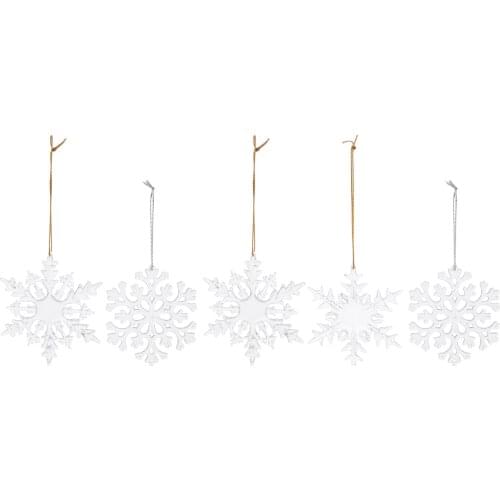 5Pc Christmas Tree Hangings Christmas Ceiling Hanging Hanging Snowflake Hanging Ornaments Hanging Decor for Home Mall Xmas Store