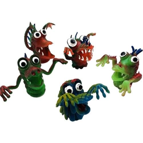 5Pcs Colorful Monster Finger Cool for Kids Great Party Favors Fun Toys Puppet Show Finger Puppets
