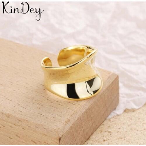 Boho Summer Beach Vacation Knuckle Irregular Smooth Open Rings for Women Adjustable Finger Ring Charm Jewellery Wholesale Gifts