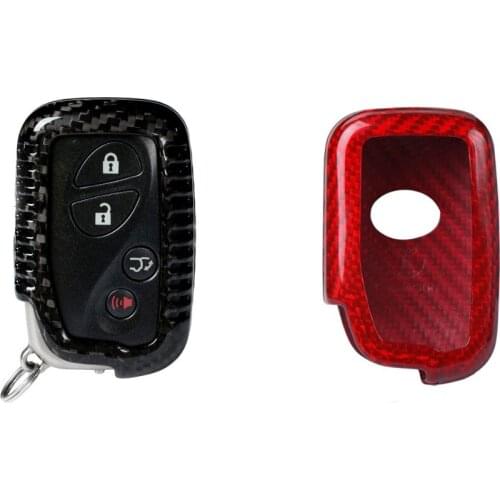 Car Accessories Carbon Fiber Smart Key Cover Key Case Key Fob box For LEXUS ES(2006-2014) GS LX RX GX Stickers Cover