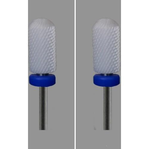 White Ceramic-2 Pcs/Lot- Nail Drill Bit - Small Rounded Top Bit - (0026.060)