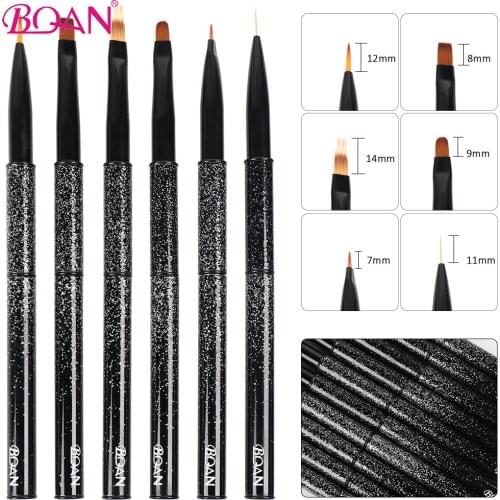 BQAN Nail Brush For Manicure Acrylic UV Gel Extension Pen For Nail Polish Painting Drawing Brush Painting Pen Manicure Tools