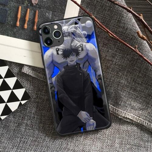 Megumi Fushiguro Jujutsu Kaisen Anime Soft Silicon Glass Phone Case for IPhone SE 6s 7 8 Plus X Xr Xs 11 12 Mini Pro Max Samsung