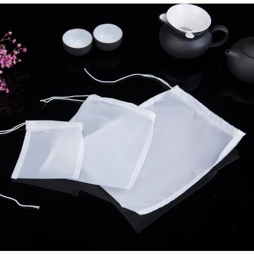 Filter bag 80/120/200Mesh Bucket juice tea beer brewing wine filter bag Food Filtration Home Wine Beer Making Bar Tool S/M/L