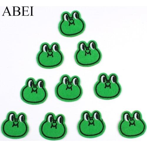 50pcs/lot Forg Animal Embroidery Patches Letters Clothing Decoration Accessories Diy Iron Heat Transfer Applique Patches