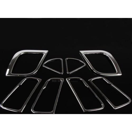 New Design ABS Chrome trim For Hyundai I25 Solaris ring dash board Air conditioning vent Door Handle cover