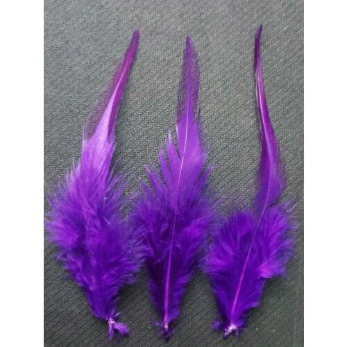 New! Sell purple 20 pc of high-quality natural pheasant feather, 4-6 "/ 10-15cm DIY jewelry decoration, wedding decoratione